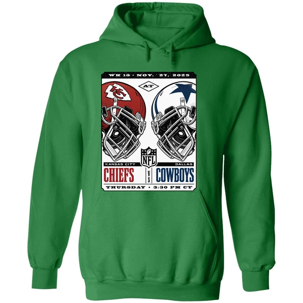 Kansas City Chiefs Vs Dallas Cowboys Nfl Game Week 13 November 27 2025 Hoodie - Image 2