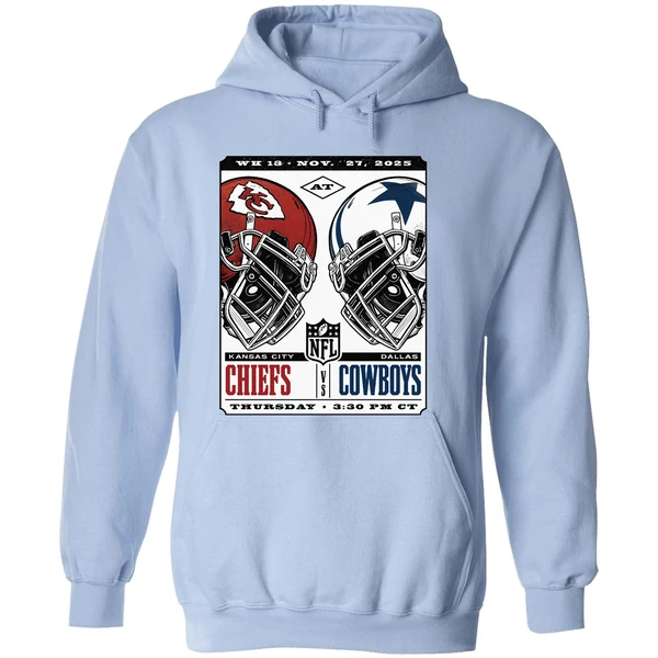 Kansas City Chiefs Vs Dallas Cowboys Nfl Game Week 13 November 27 2025 Hoodie - Image 4