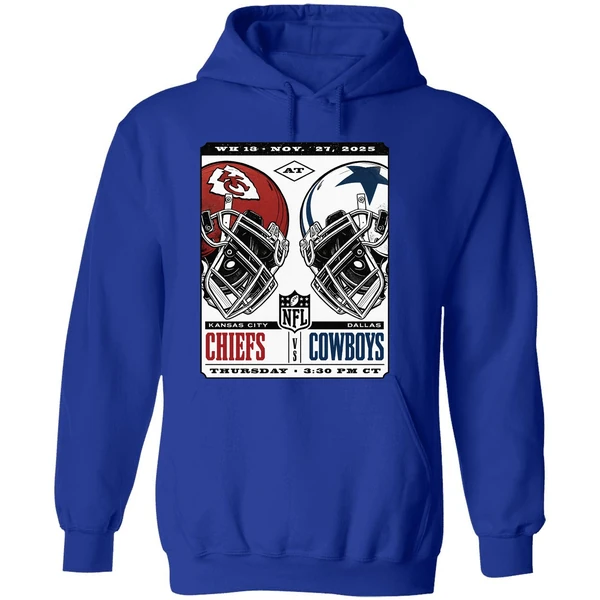 Kansas City Chiefs Vs Dallas Cowboys Nfl Game Week 13 November 27 2025 Hoodie - Image 7