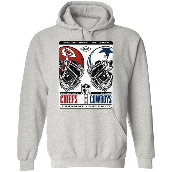 Kansas City Chiefs Vs Dallas Cowboys Nfl Game Week 13 November 27 2025 Hoodie - Image 9