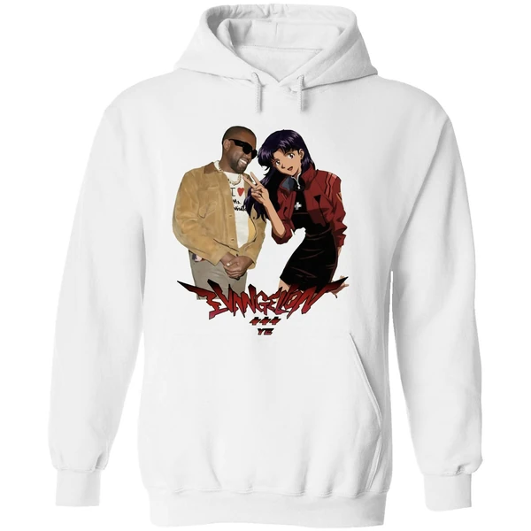 Kanye West Evangelion Misato Ye Hoodie - Image 8