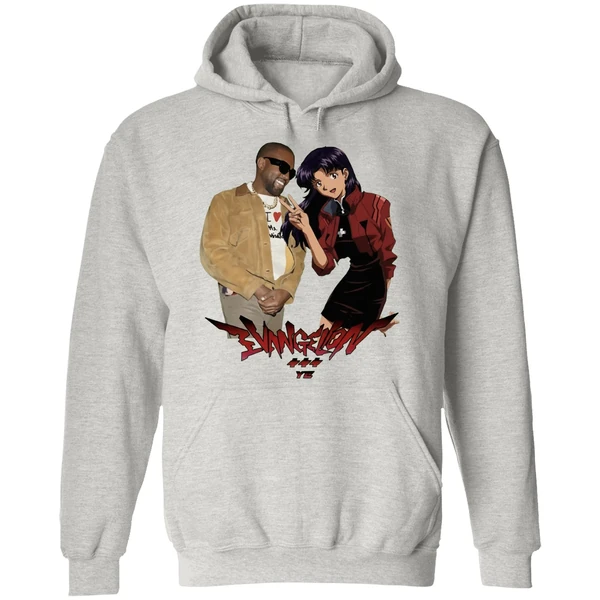 Kanye West Evangelion Misato Ye Hoodie - Image 9
