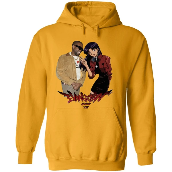 Kanye West Ye Misato Katsuragi Neon Genesis Evangelion Hoodie