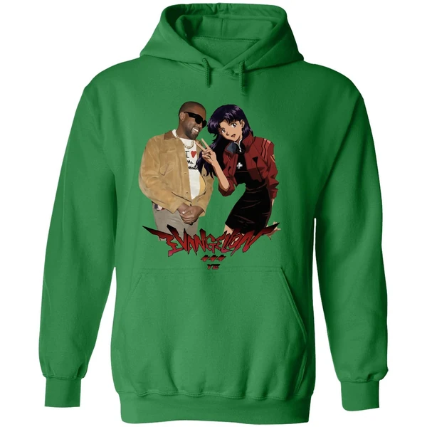 Kanye West Ye Misato Katsuragi Neon Genesis Evangelion Hoodie - Image 2