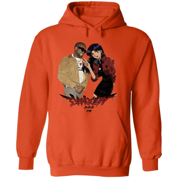 Kanye West Ye Misato Katsuragi Neon Genesis Evangelion Hoodie - Image 6