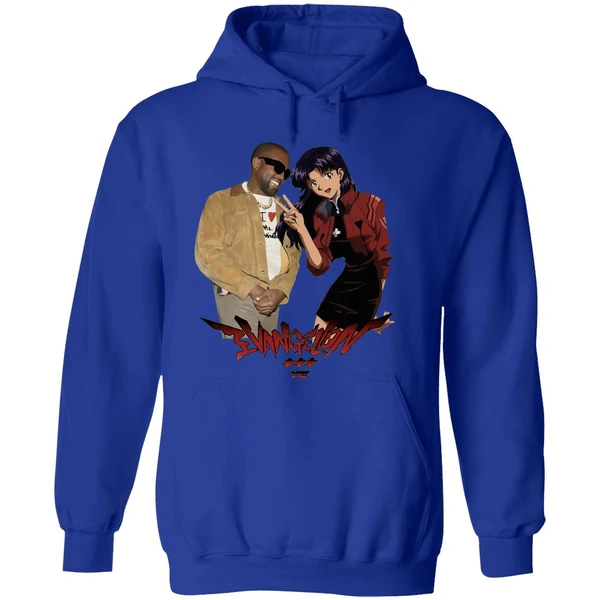 Kanye West Ye Misato Katsuragi Neon Genesis Evangelion Hoodie - Image 7
