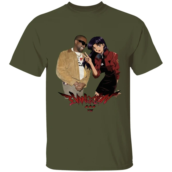 kanye-west-ye-misato-katsuragi-neon-genesis-evangelion-shirt-militarygreen