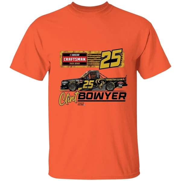 Kaulig Racing Ram 25 Clint Bowyer Nascar Craftsman Truck Series Shirt - Image 3