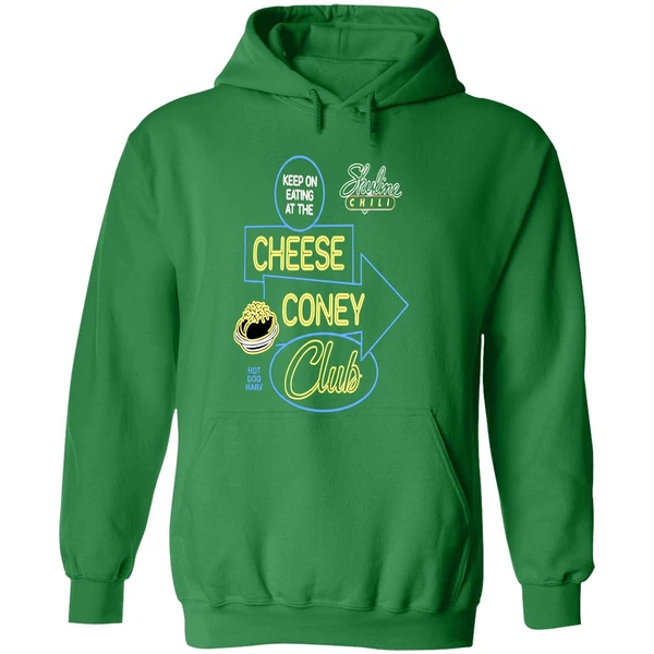 Keep On Eating At The Cheese Coney Club Hot Dog Harv Hoodie - Image 2