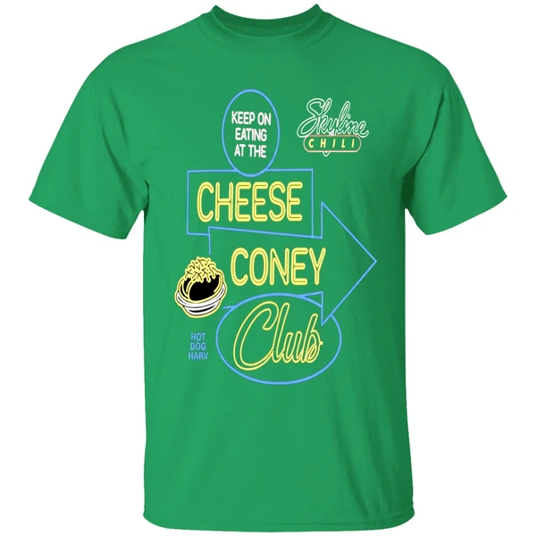Keep On Eating At The Cheese Coney Club Hot Dog Harv Shirt - Image 2