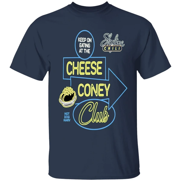 Keep On Eating At The Cheese Coney Club Hot Dog Harv Shirt - Image 5