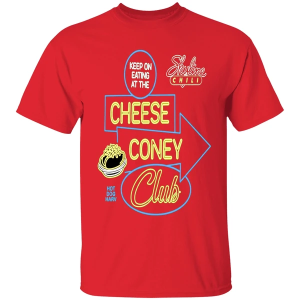Keep On Eating At The Cheese Coney Club Hot Dog Harv Shirt - Image 7