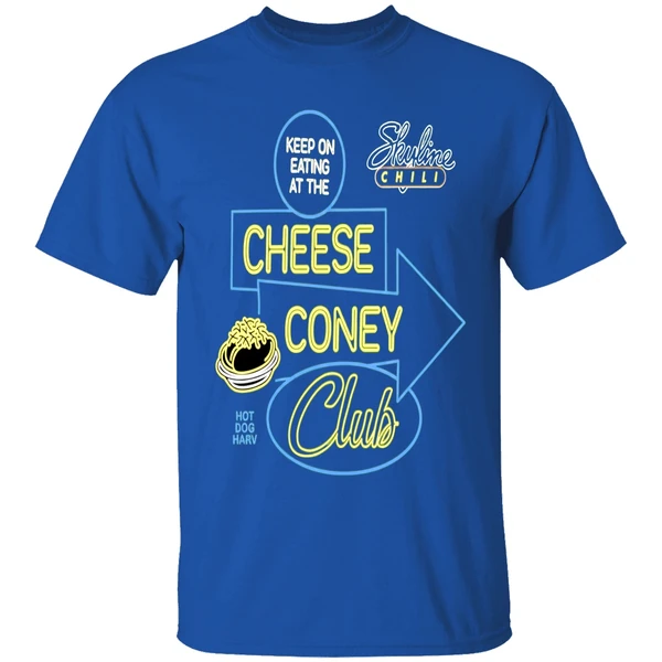 Keep On Eating At The Cheese Coney Club Hot Dog Harv Shirt - Image 8