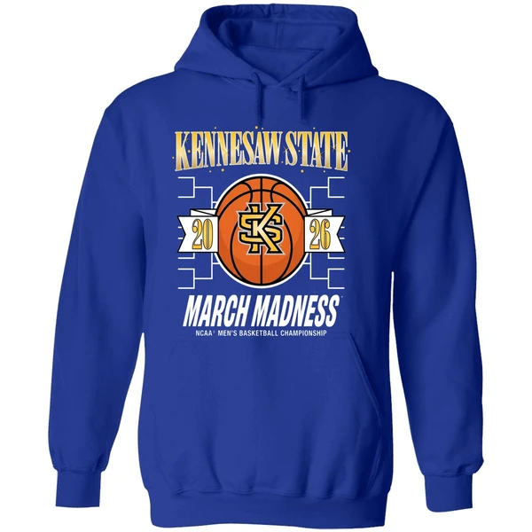 Kennesaw State Owls 2026 March Madness Ncaa Mens Basketball Championship Hoodie - Image 7