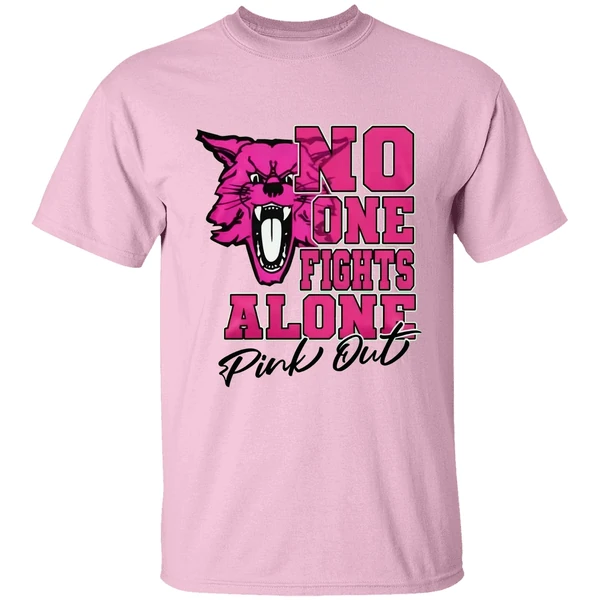 Kentucky Wildcats No One Fights Alone Pink Out Shirt - Image 2