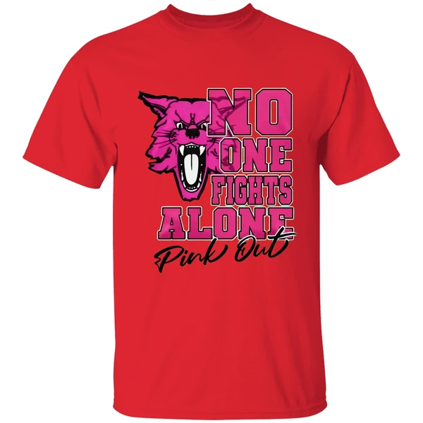 Kentucky Wildcats No One Fights Alone Pink Out Shirt - Image 4