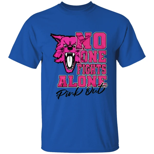 Kentucky Wildcats No One Fights Alone Pink Out Shirt - Image 5