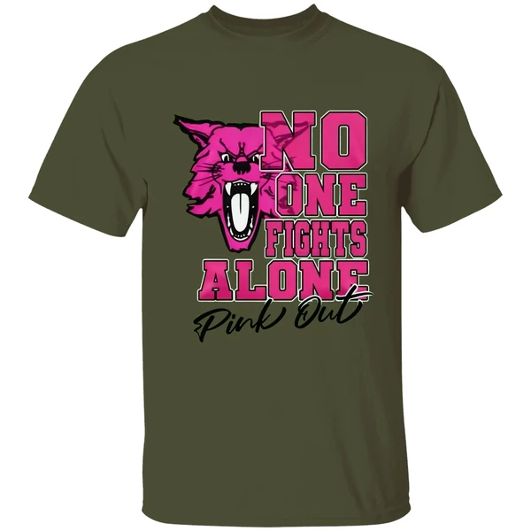 Kentucky Wildcats No One Fights Alone Pink Out Shirt - Image 9