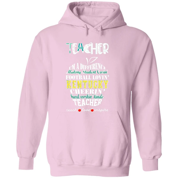 Kentucky Wildcats Teacher Im A Difference Football Lovin Cyclones Cheerin Teacher Love Inspire Hoodie - Image 5