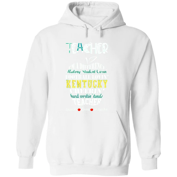 Kentucky Wildcats Teacher Im A Difference Football Lovin Cyclones Cheerin Teacher Love Inspire Hoodie - Image 8