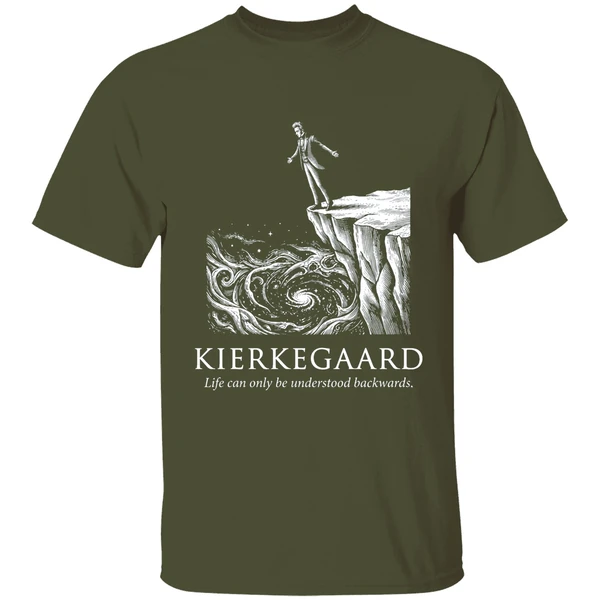 Kierkegaard Life Can Only Be Understood Backwards Shirt - Image 4