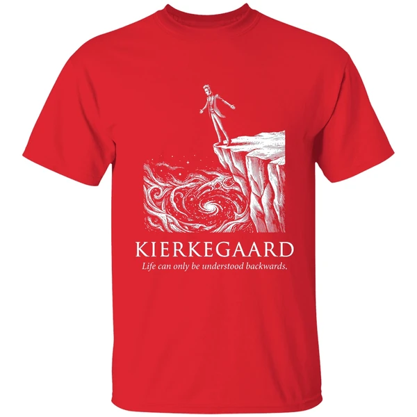 Kierkegaard Life Can Only Be Understood Backwards Shirt - Image 7