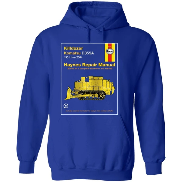 Killdozer Komatsu Haynes Repair Manual Based On A Complete Teardown And Rebuild Hoodie - Image 7
