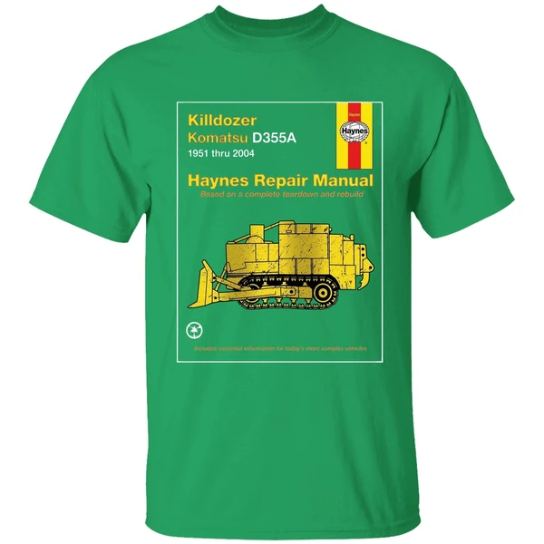 Killdozer Komatsu Haynes Repair Manual Based On A Complete Teardown And Rebuild Shirt - Image 2