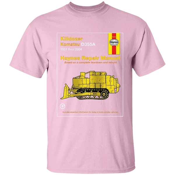 Killdozer Komatsu Haynes Repair Manual Based On A Complete Teardown And Rebuild Shirt - Image 3