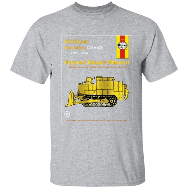Killdozer Komatsu Haynes Repair Manual Based On A Complete Teardown And Rebuild Shirt - Image 9