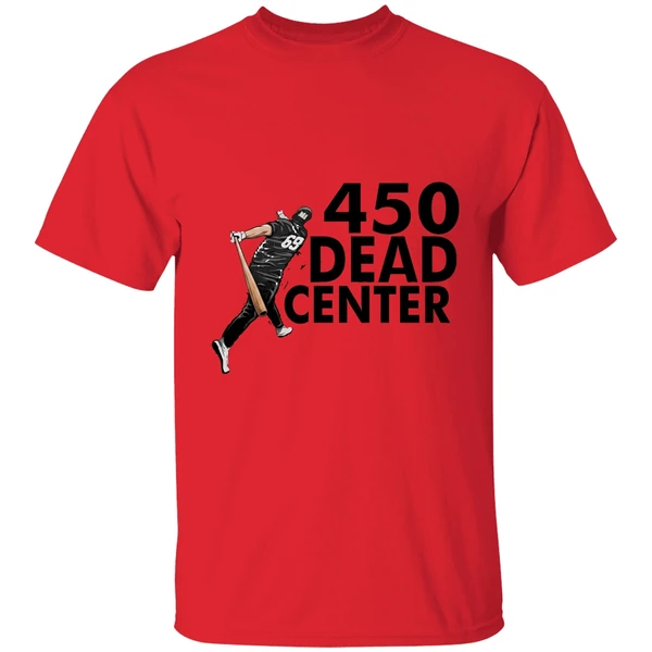 king of juco merch 450 dead center shirt red