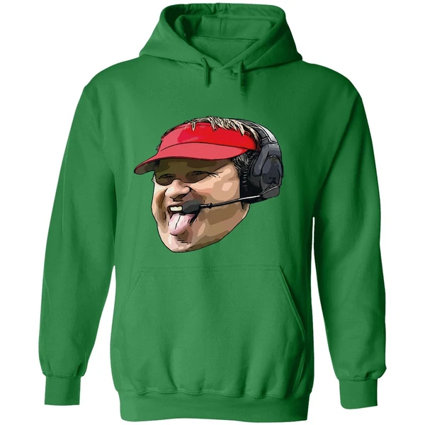 Kirby Smart Tongue Out Georgia Bulldogs Kirby Coach Hoodie - Image 2