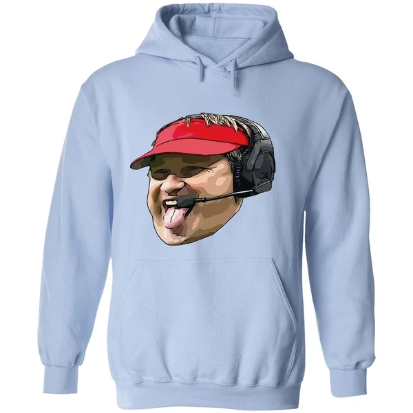 Kirby Smart Tongue Out Georgia Bulldogs Kirby Coach Hoodie - Image 4
