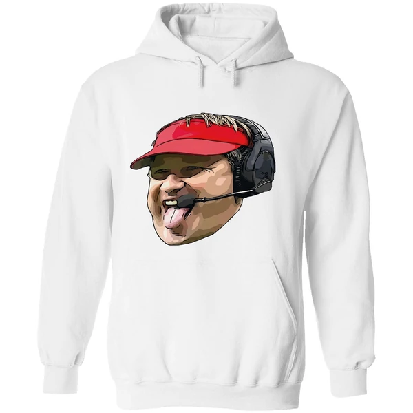 Kirby Smart Tongue Out Georgia Bulldogs Kirby Coach Hoodie - Image 8