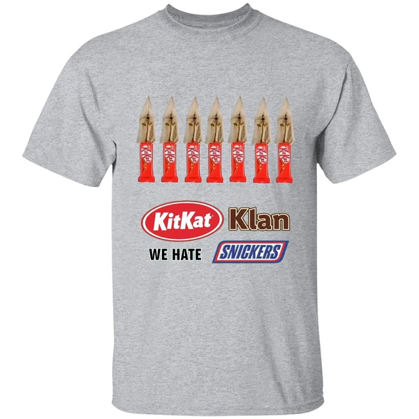 Kit Kat Klan We Hate Snickers Shirt - Image 8