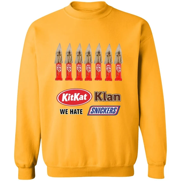 Kit Kat Klan We Hate Snickers Sweatshirt - Image 2