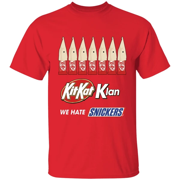 Kitkat Klan We Hate Snickers Shirt - Image 7