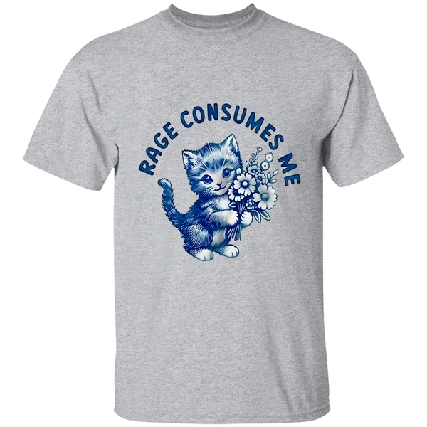 kitty floral rage consumes me shirt sportgrey