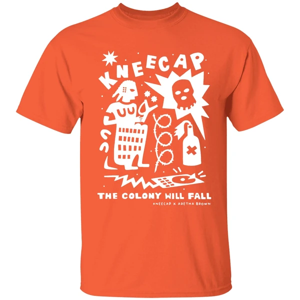 kneecap aretha brown the colony will fall shirt orange