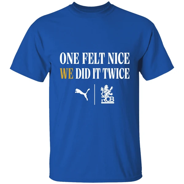 Kohli Wears One Felt Nice We Did It Twice Shirt - Image 8