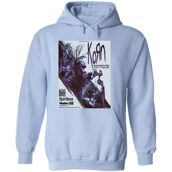 Korn In Gunnersbury Park London On 11 August 2024 Line Up Hoodie - Image 4