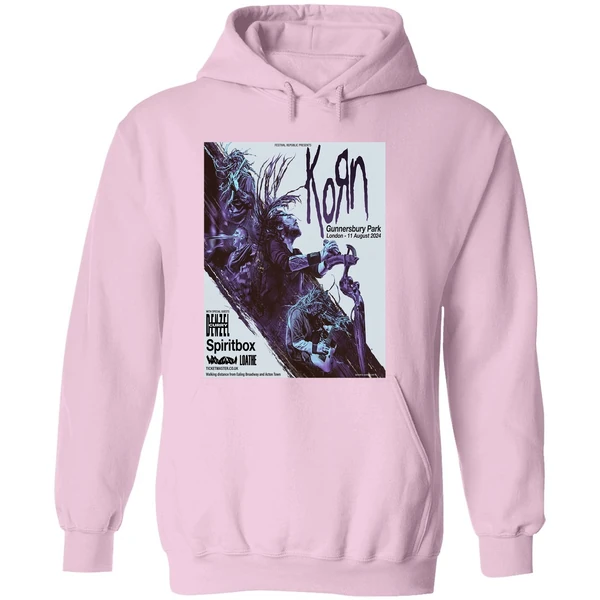 Korn In Gunnersbury Park London On 11 August 2024 Line Up Hoodie - Image 5