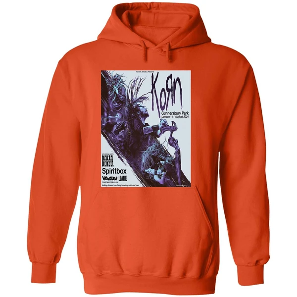 Korn In Gunnersbury Park London On 11 August 2024 Line Up Hoodie - Image 6
