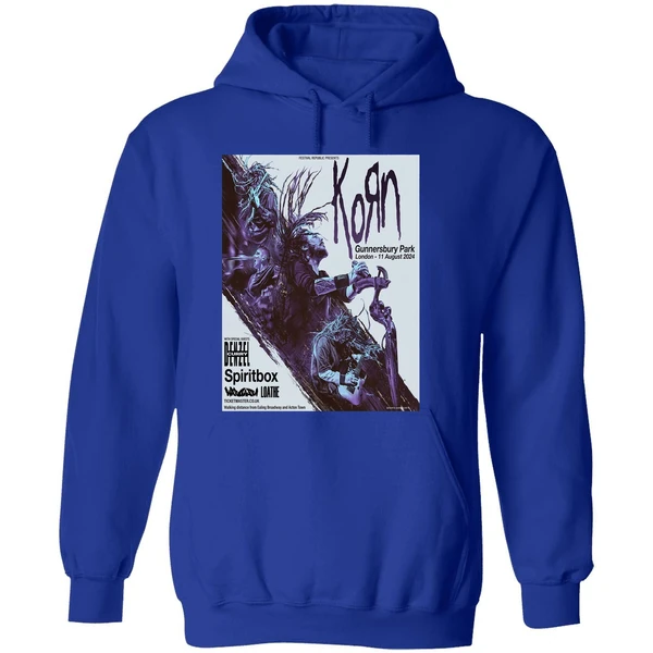 Korn In Gunnersbury Park London On 11 August 2024 Line Up Hoodie - Image 7