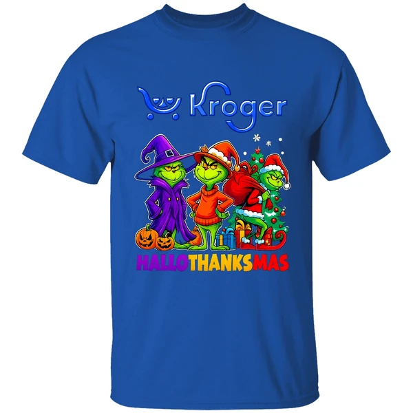 Kroger X Grinch 2025 Halloween Thanksgiving Christmas Shirt - Image 7
