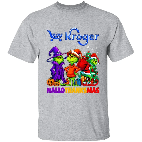 Kroger X Grinch 2025 Halloween Thanksgiving Christmas Shirt