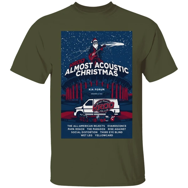 Kroq Almost Acoustic Christmas In Los Angeles Ca On Dec 13 2025 Poster Shirt - Image 4