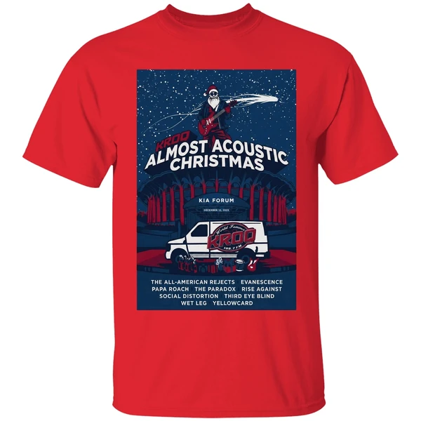 Kroq Almost Acoustic Christmas In Los Angeles Ca On Dec 13 2025 Poster Shirt - Image 7