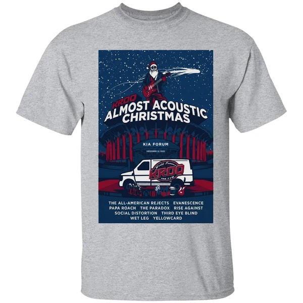 Kroq Almost Acoustic Christmas In Los Angeles Ca On Dec 13 2025 Poster Shirt - Image 9