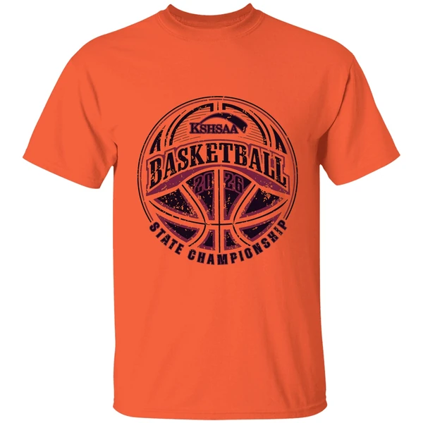 kshsaa 2026 basketball state championship logo shirt orange
